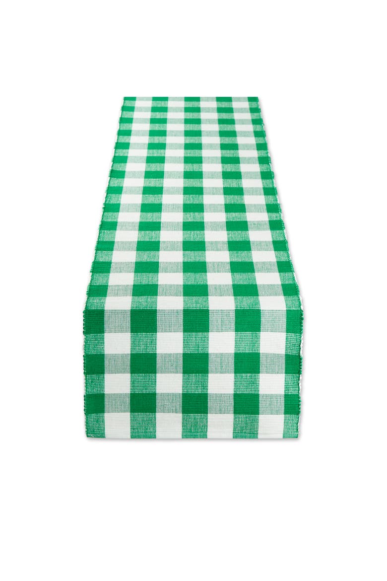 Four Leaf Check Table Runner, Main, color, Four Leaf