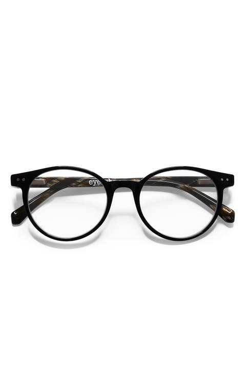 Case Closed 50mm Round Blue Light Blocking Glasses