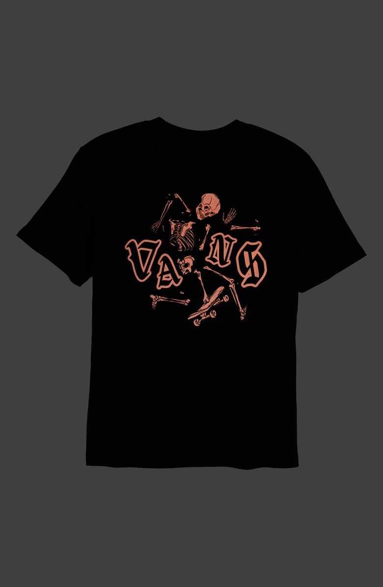 Vans Kids' Shattered Cotton Graphic T-Shirt, Alternate, color, Black