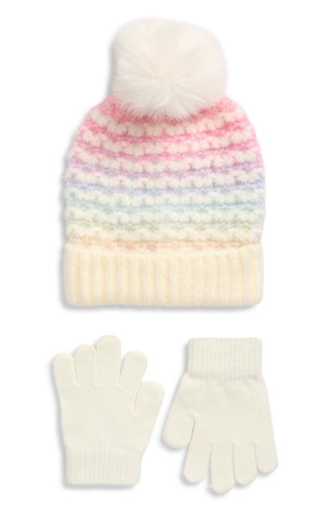 Kids' Bird's Eye Beanie & Gloves Set