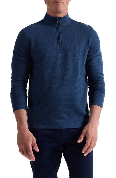 Houndstooth Patern Quarter Zip Top