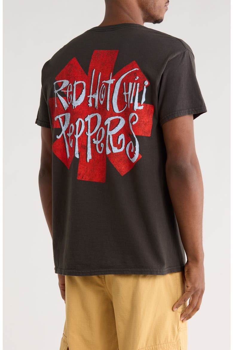 Red Hot Chili Peppers Cotton Graphic T-Shirt, Alternate, color, BLACK PIGMENT DYE