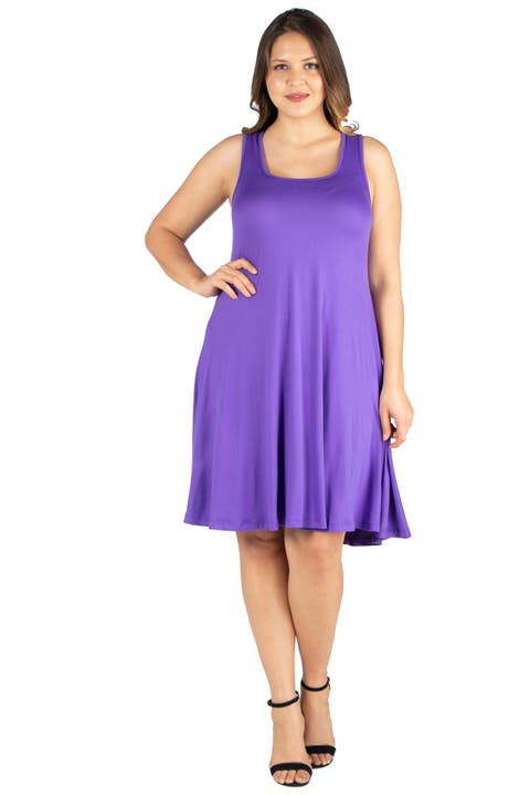 Plus Size Fit N Flare Tank Mini Dress