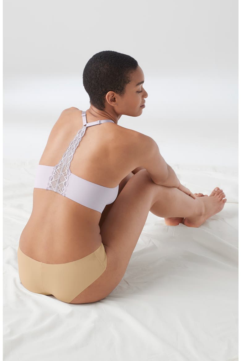 Triangle Lace Racerback Bralette, Alternate, color, LILAC MIST