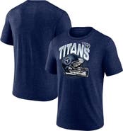 FANATICS Men's Fanatics Branded Heathered Navy Tennessee Titans End Around Tri-Blend T-Shirt