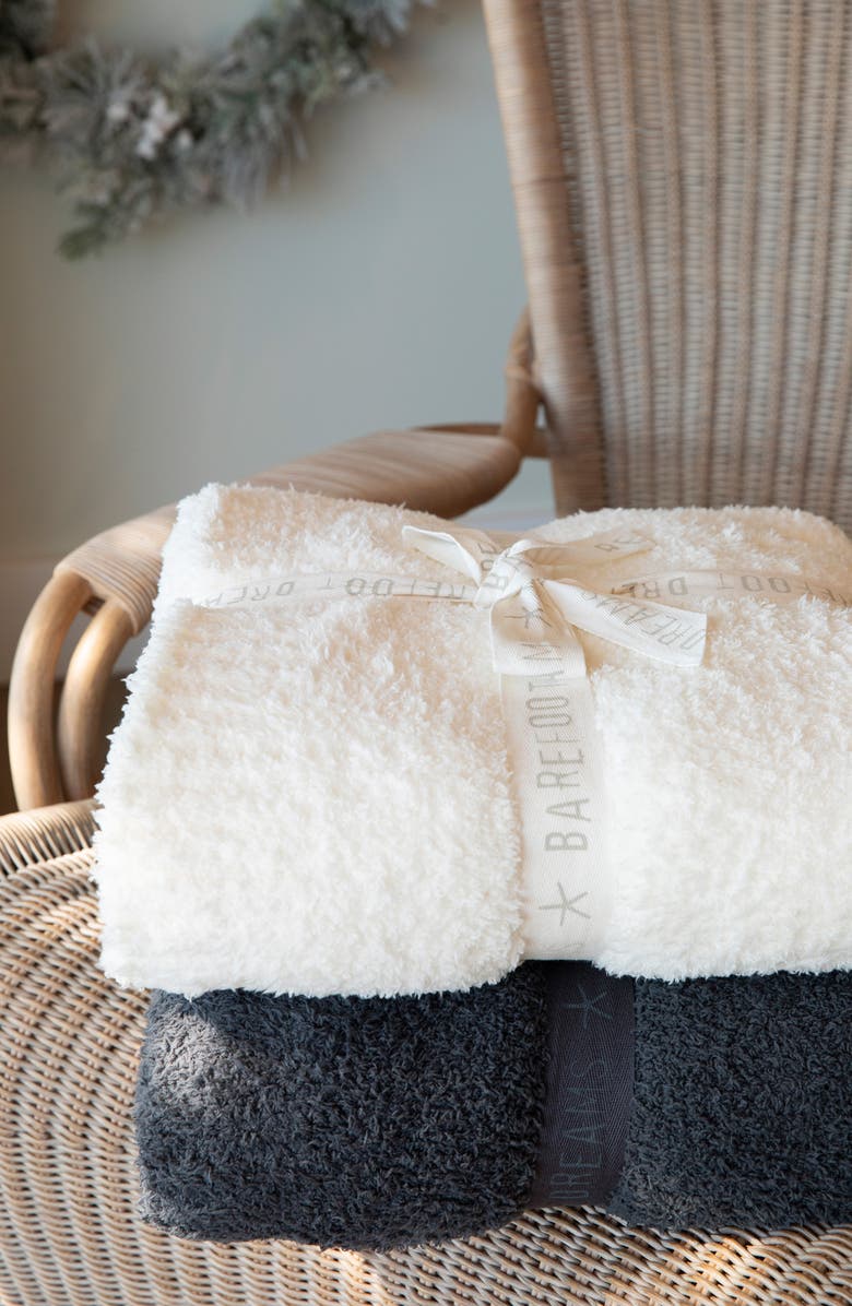 Barefoot Dreams<sup>®</sup> CozyChic<sup>™</sup> Throw Blanket, Alternate, color, Slateblue