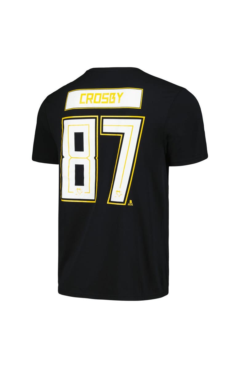LEVELWEAR Men's Levelwear Sidney Crosby Black Pittsburgh Penguins Richmond Player Name & Number T-Shirt, Alternate, color, Black