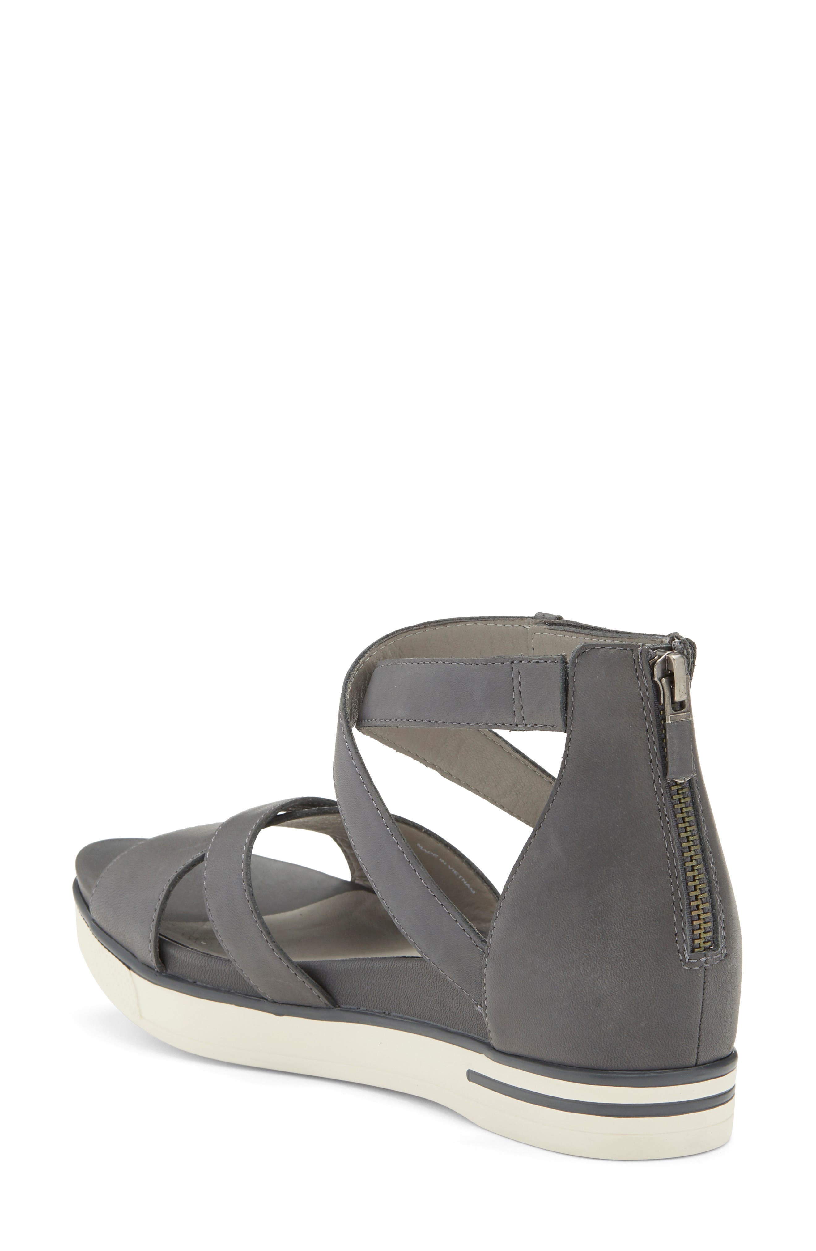 Sally Wedge Sandal, Alternate, color, GRAPHITE