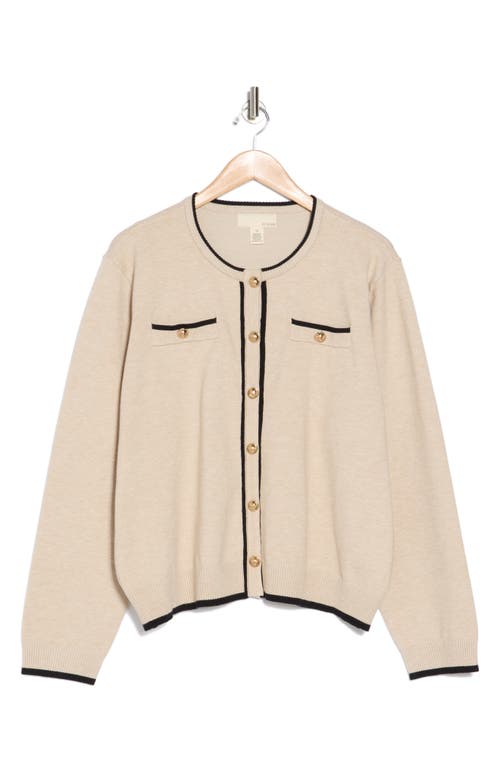 By Design Keira Button Cardigan In Neutral