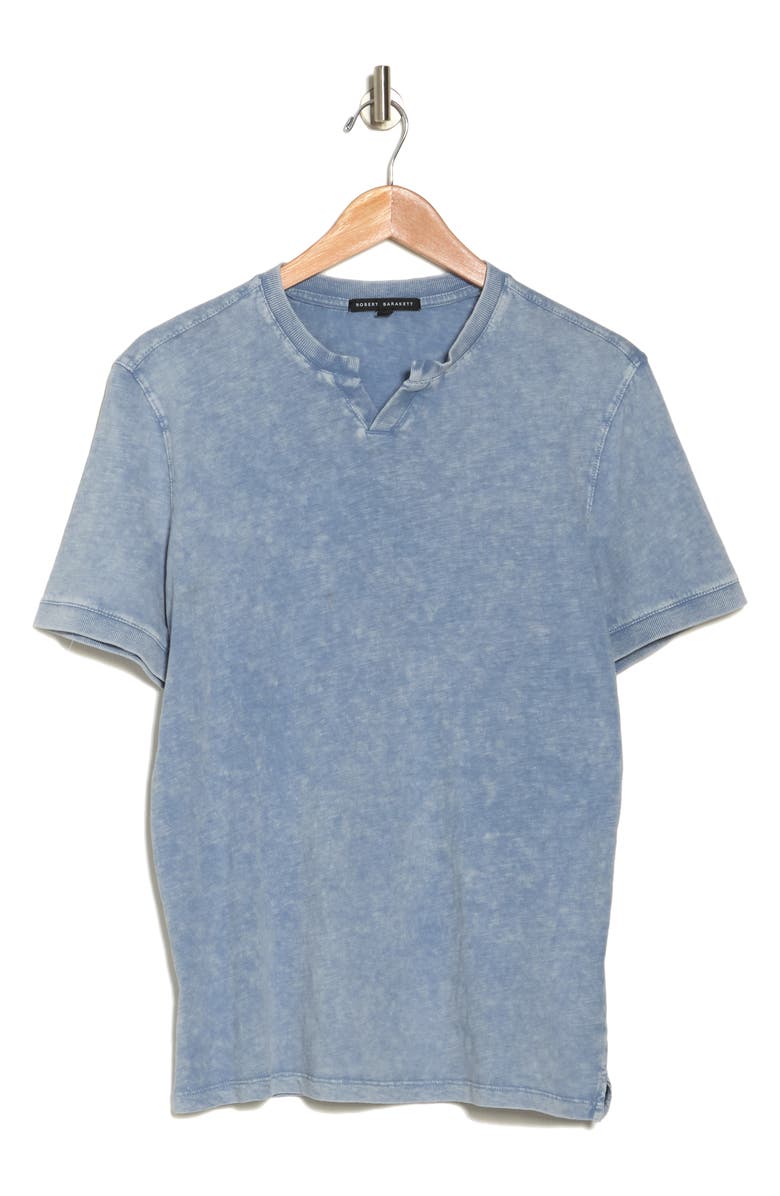 Robert Barakett Reno Split Neck Cotton T-Shirt, Alternate, color,