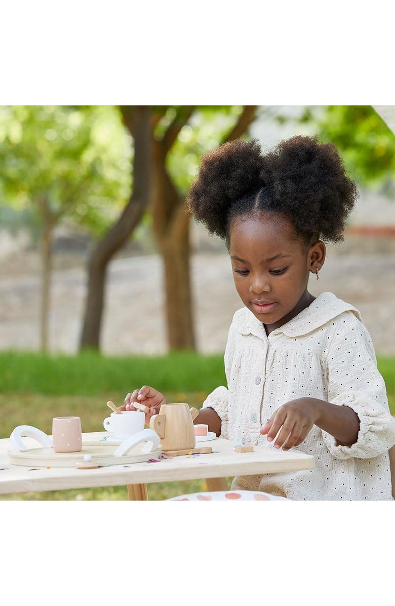 Miniland Doll Wooden Tea Set, Alternate, color, Beige Multi