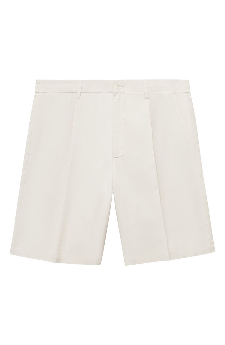 MANGO Bermuda Shorts, Alternate, color, Off White