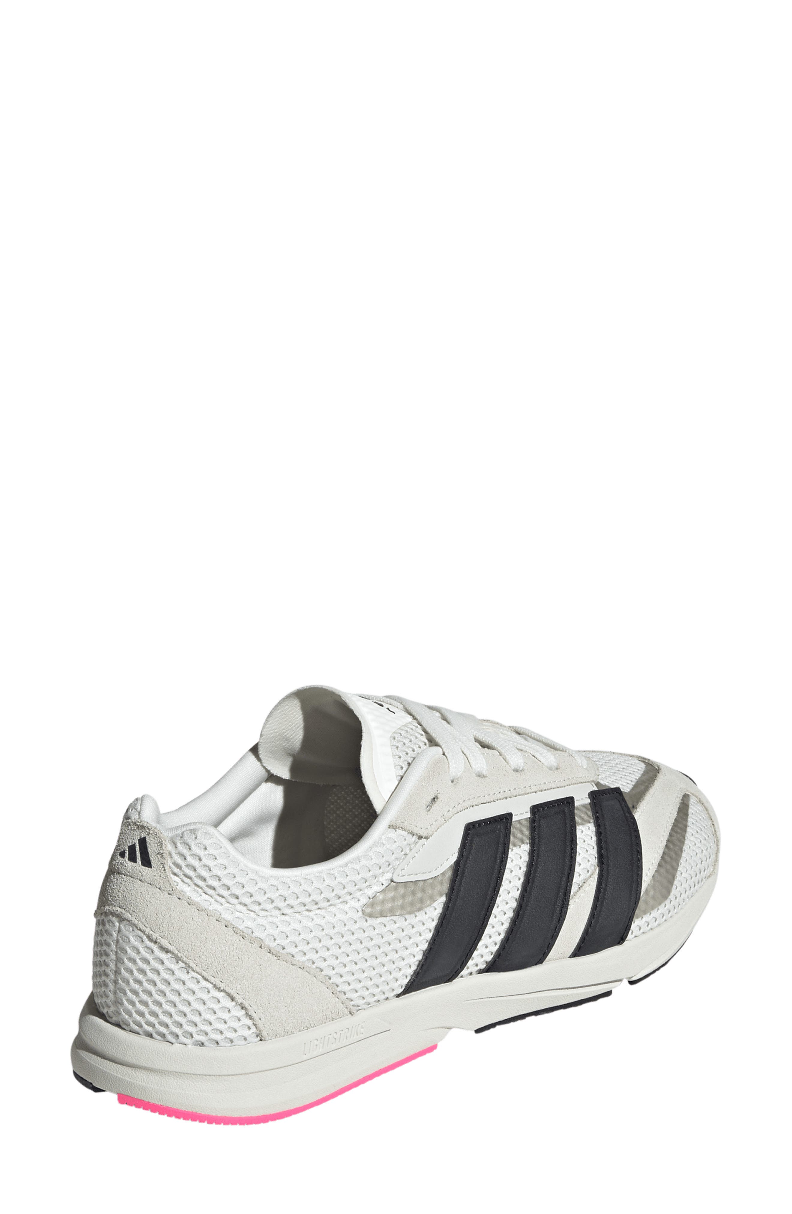 adidas Lightblaze Low Sneaker, Alternate, color, Off White/ Black/ Lucid Pink