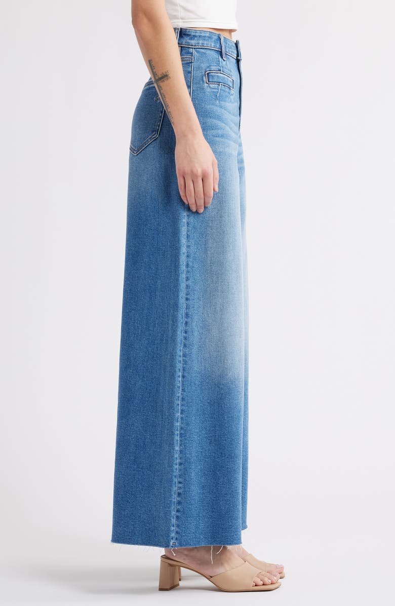 HIDDEN JEANS Welt Pocket Super High Waist Wide Leg Jeans, Alternate, color, 