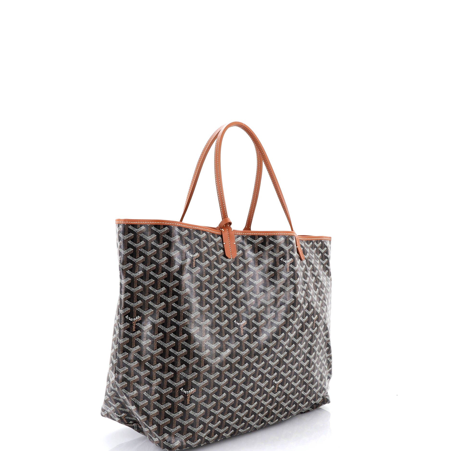 Pre-Owned Goyard Saint Louis Tote Coated Canvas GM, Alternate, color, Brown