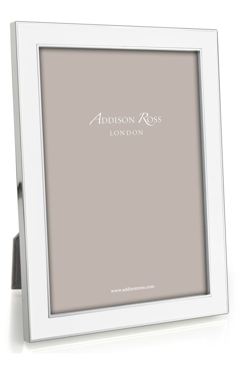 Addison Ross London White Enamel Picture Frame, Main, color, White