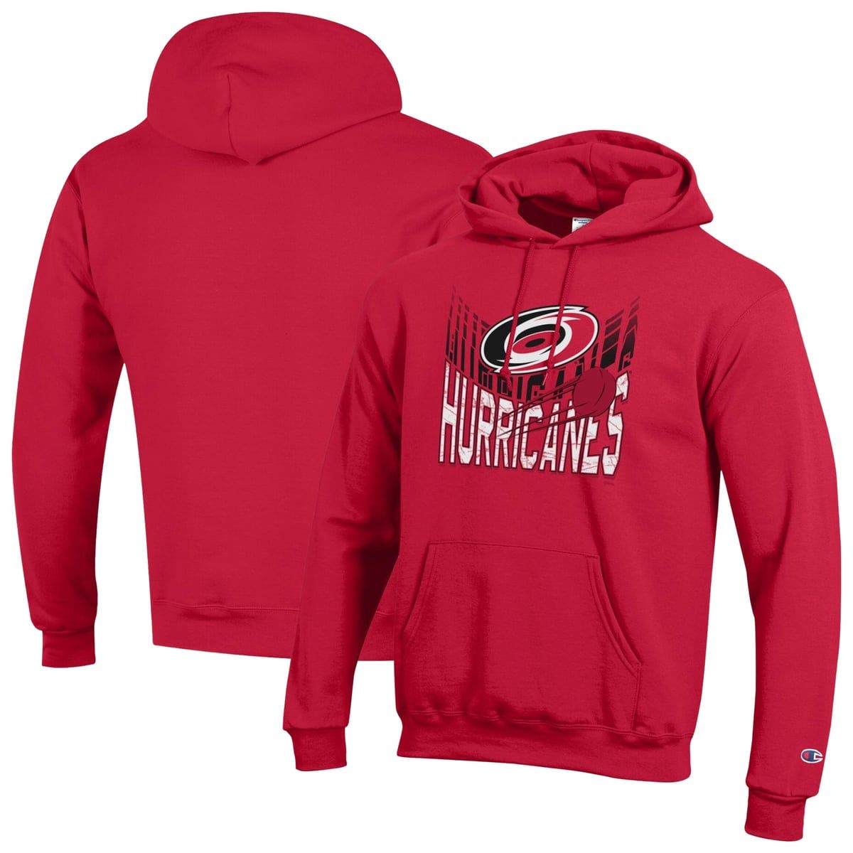 Champion Men's Champion Red Carolina Hurricanes Powerblend Hoodie (Men ...