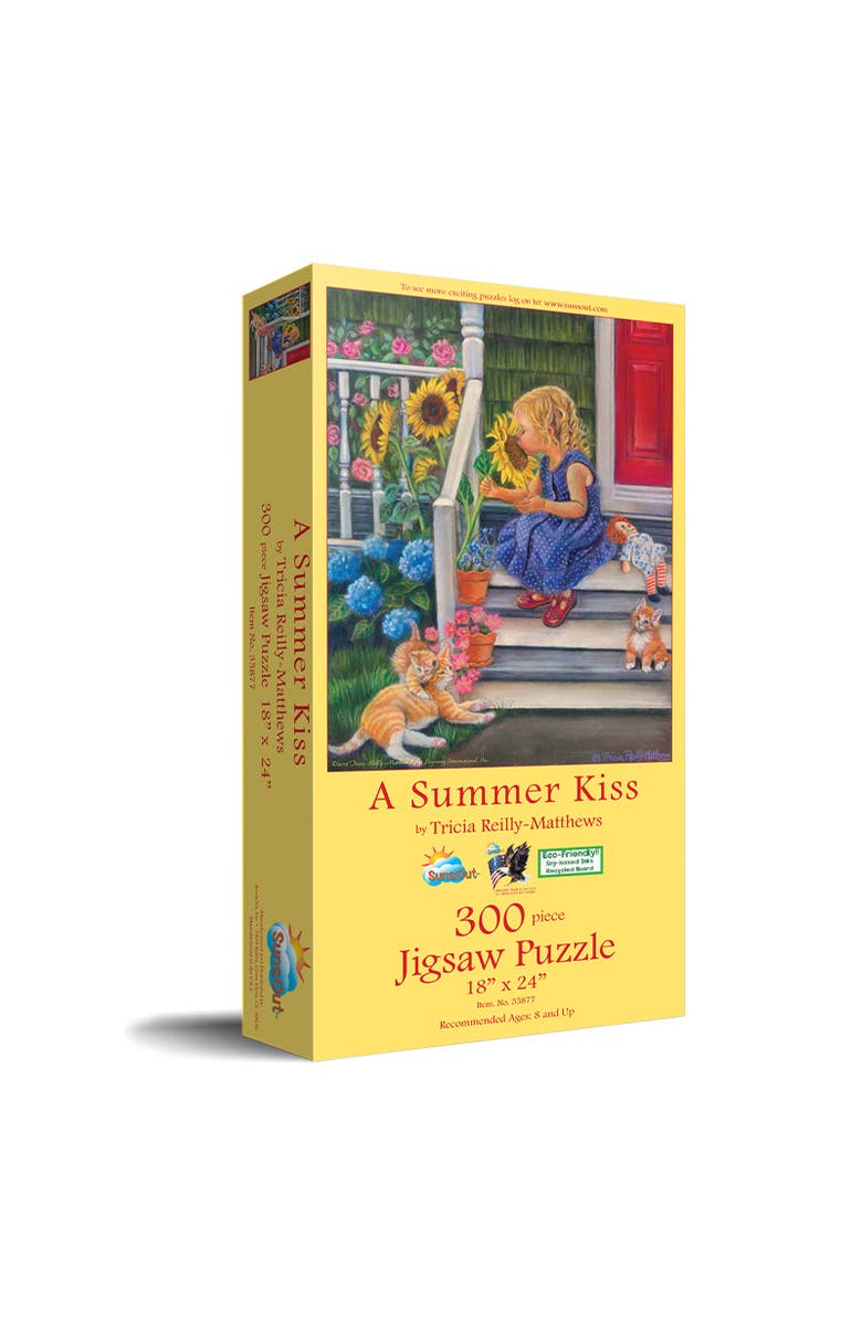 Sunsout A Summer Kiss 300 piece Jigsaw Puzzle for Adults, Main, color, Multicolor
