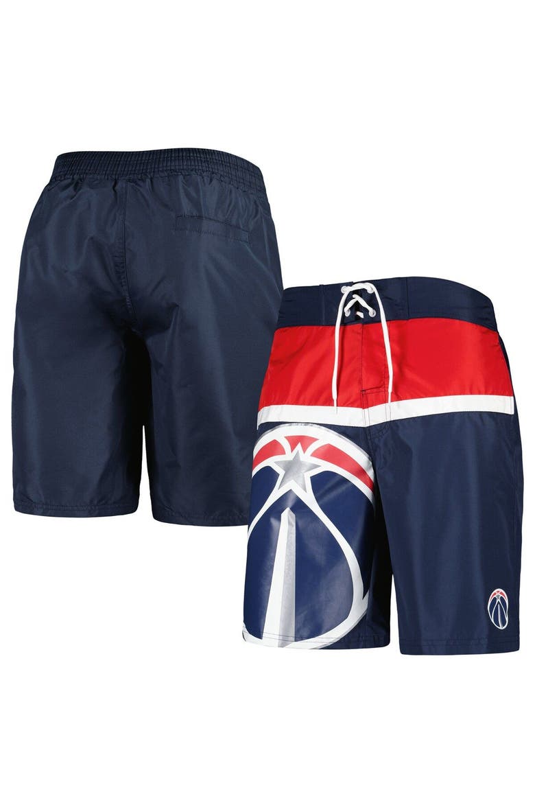 Men's G-III Sports by Carl Banks Navy Washington Wizards Sea Wind Swim Trunks, Main, color, Navy