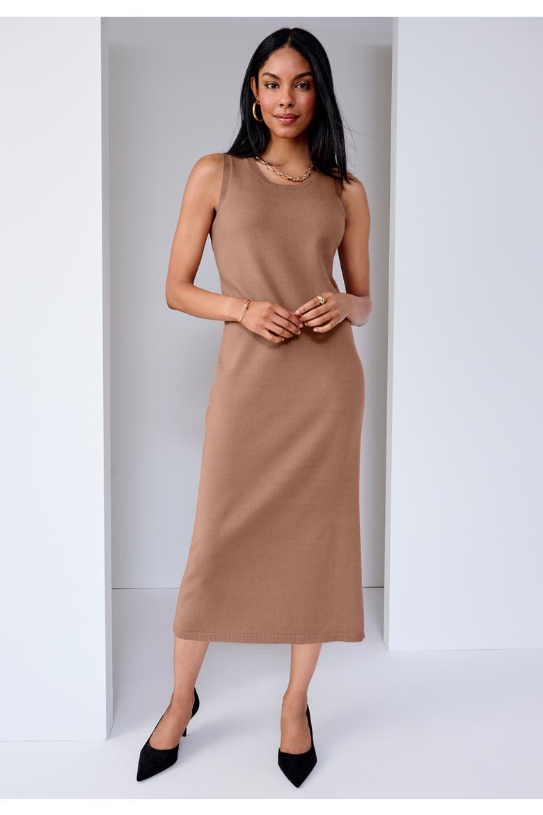 Two Piece Sweater Dress Set, Alternate, color, CREAMY MOCHA
