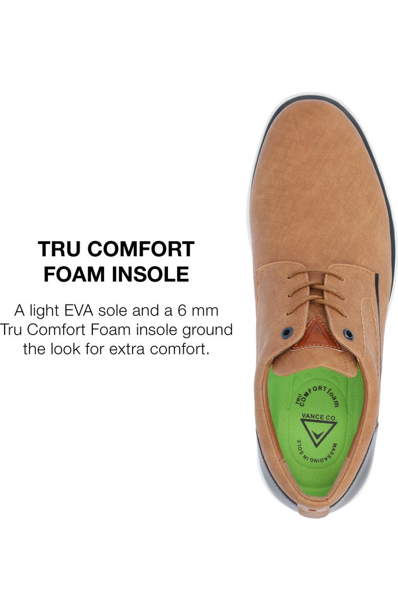 VANCE CO Kirkwell Casual Derby, Alternate, color, Tan