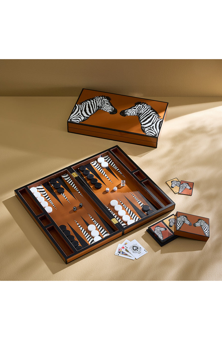 Jonathan Adler Zebra Backgammon Set, Alternate, color, 