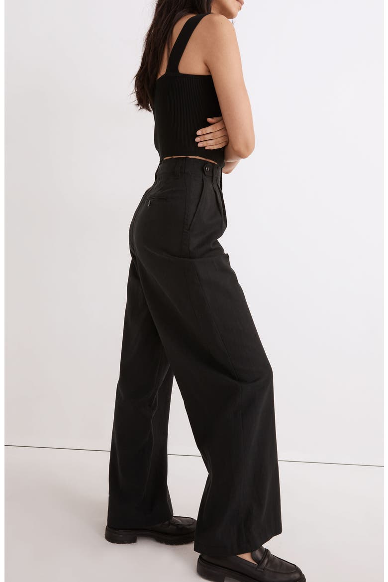 Harlow Wide Leg Pants, Alternate, color, TRUE BLACK