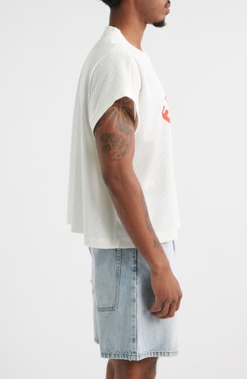 Logo Mesh Graphic T-Shirt