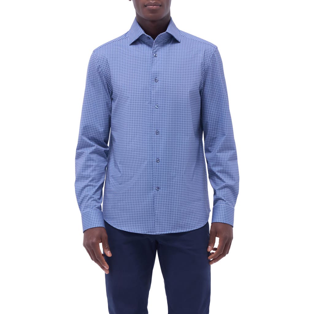 Bugatchi Devon Ooohcotton® Geo Print Button-up Shirt