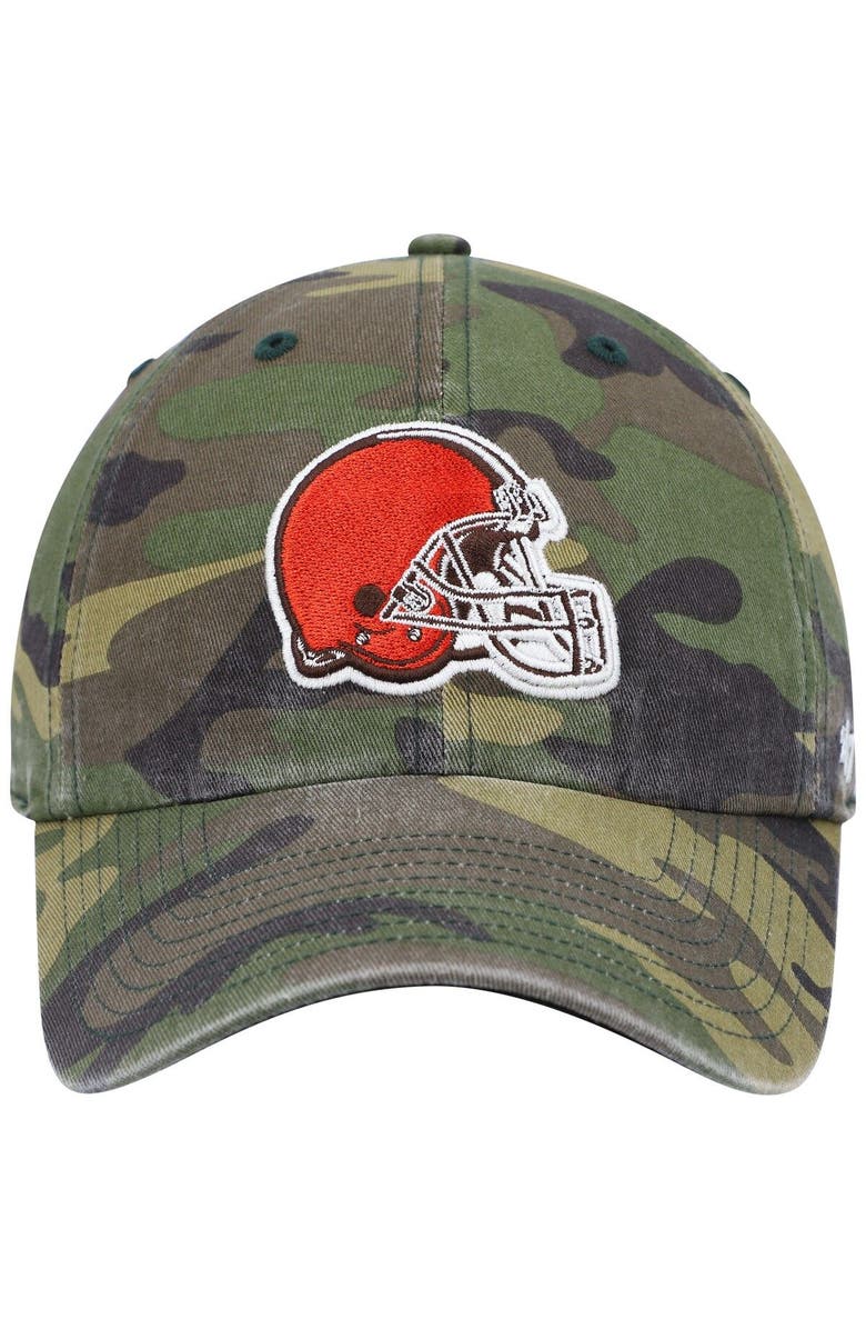 '47 Men's '47 Camo Cleveland Browns Woodland Logo Clean Up Adjustable Hat, Alternate, color, 