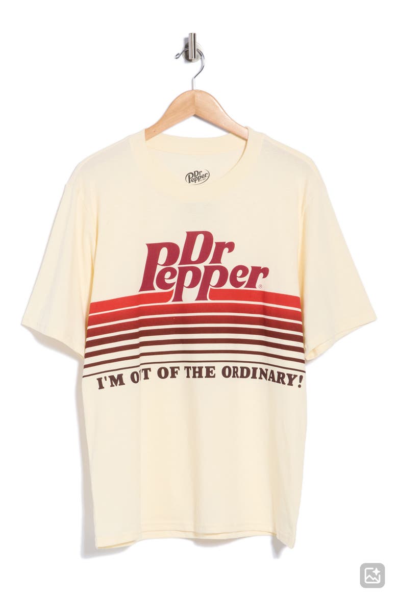 Dr Pepper Retro Graphic T-Shirt, Alternate, color, NATURAL