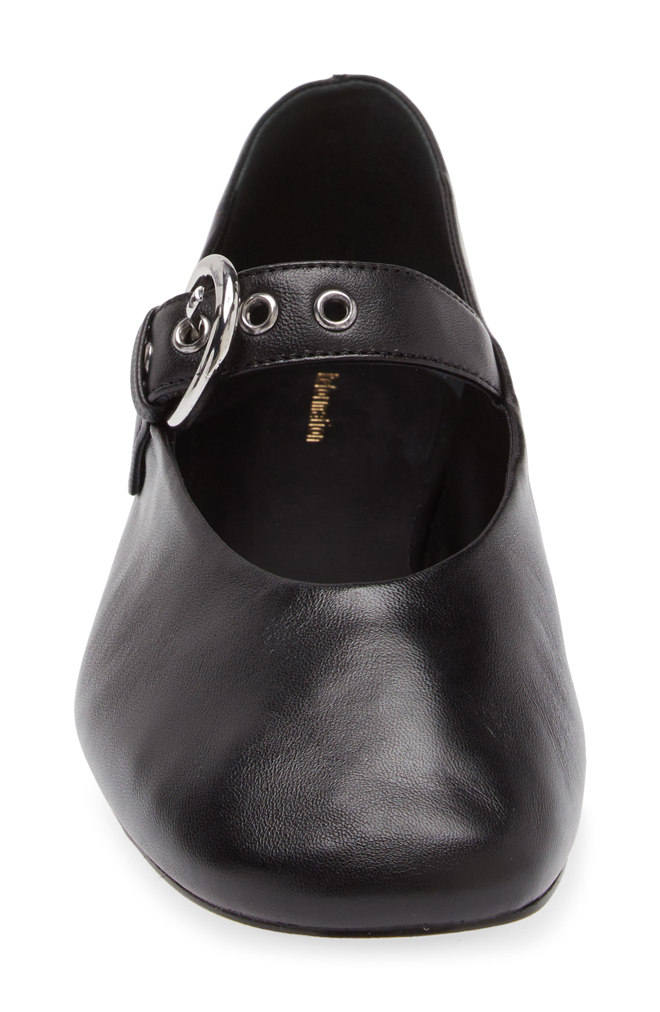 Reformation Bethany Ballet Flat, Alternate, color, Black