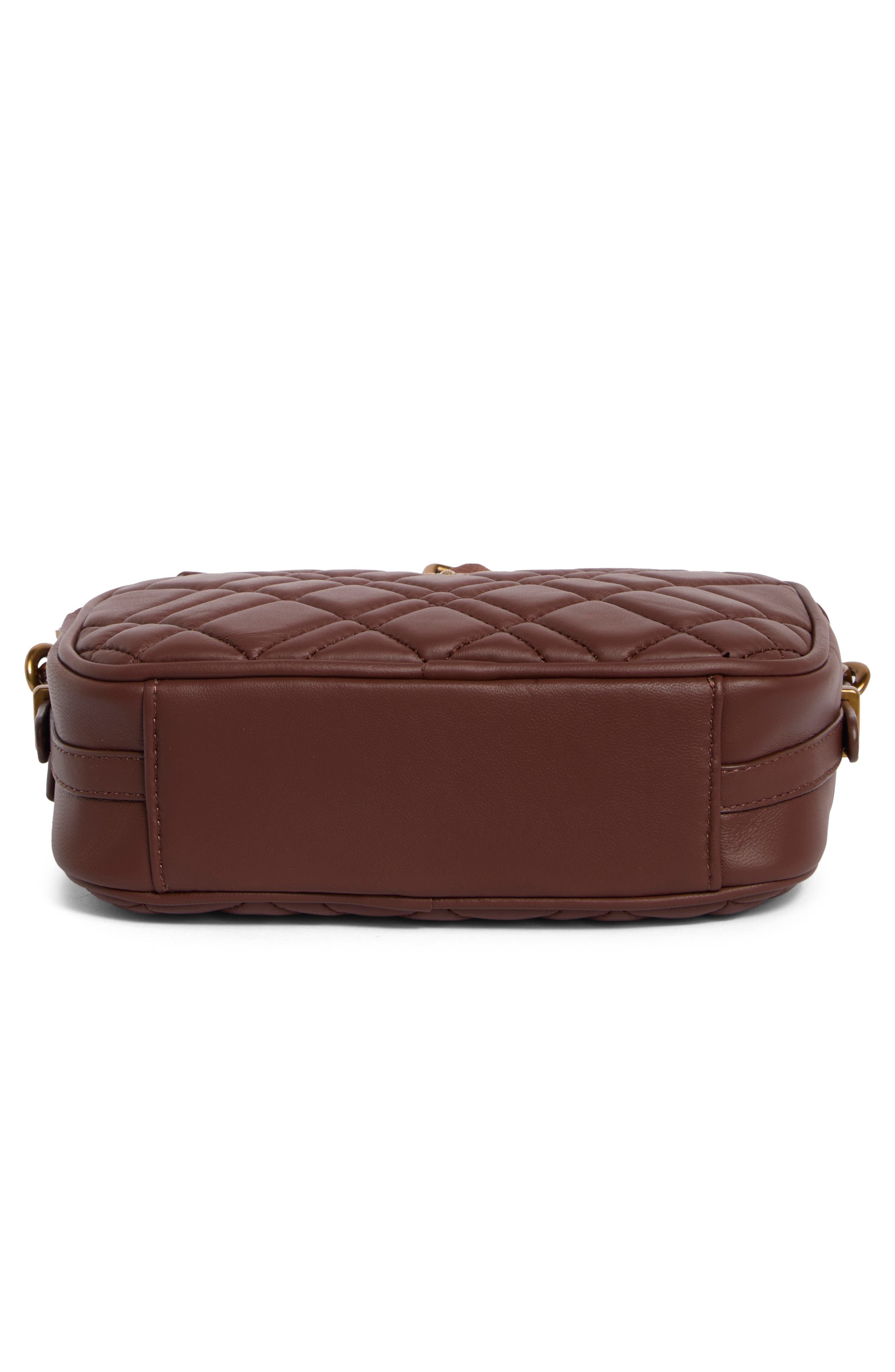 Brixton Leather Camera Bag, Alternate, color, WINE