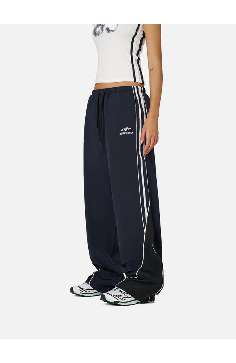 AELFRIC EDEN Contrast Side Baggy Track Pants, Alternate, color, Blue