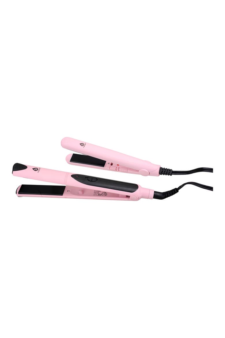 Set of 2 Hair Straighteners, Alternate, color, PINK