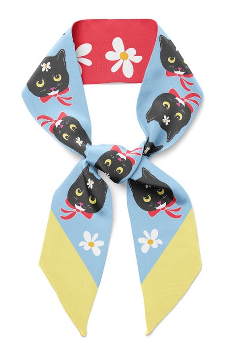 Naoko Cat Twilly Ribbon Scarf