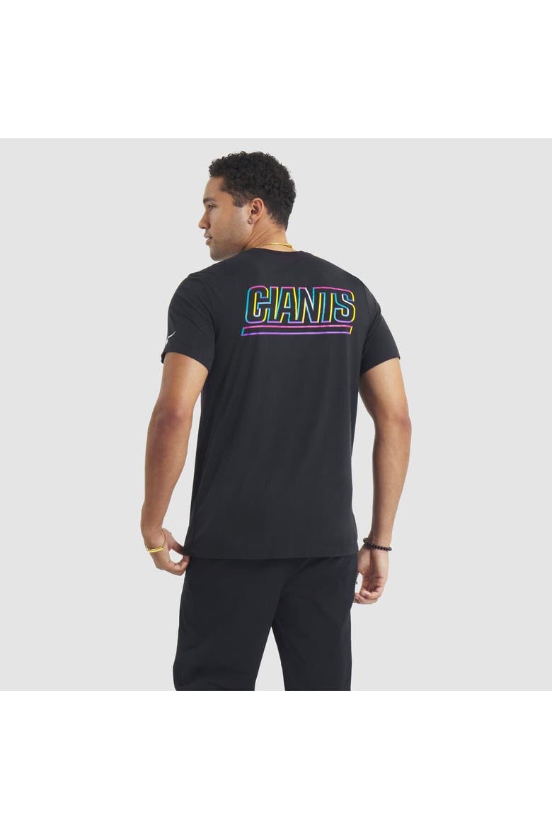 Men's Nike Black New York Giants 2025 NFL Crucial Catch Tri-Blend Dri-FIT T-Shirt, Alternate, color, Black