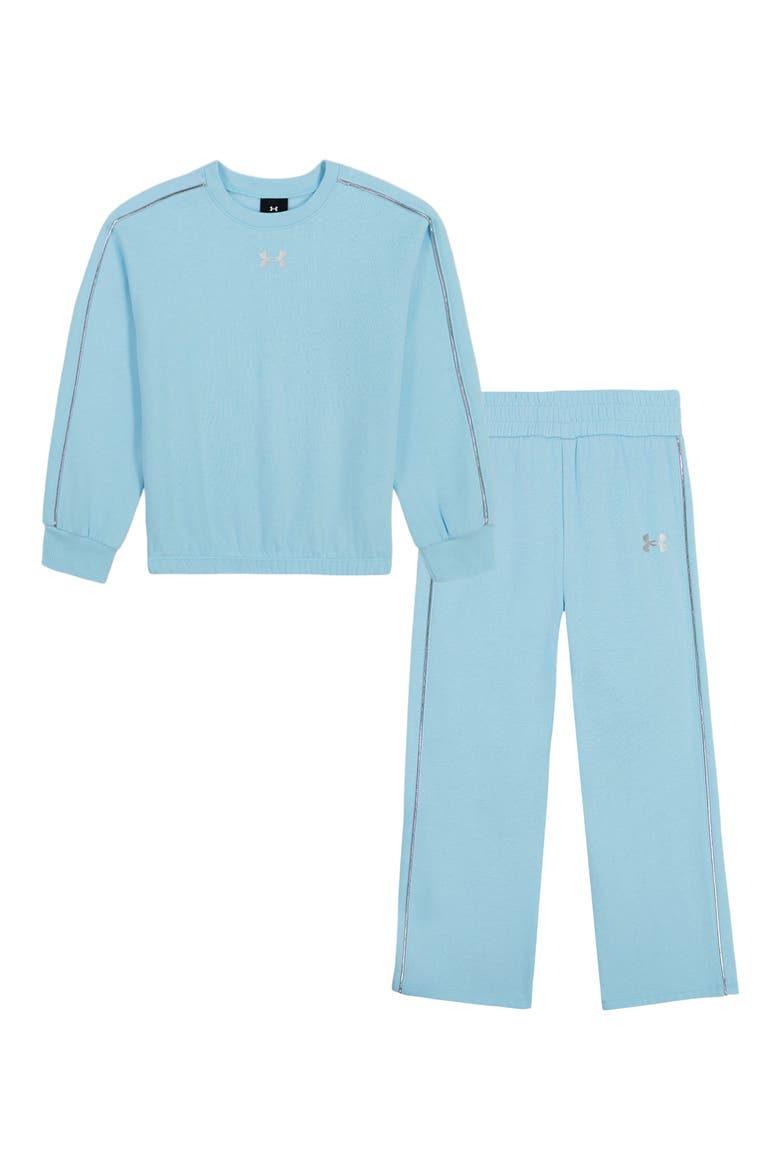 Kids' Rival Fleece Piping Two-Piece Set, Main, color, OPAL BLUE