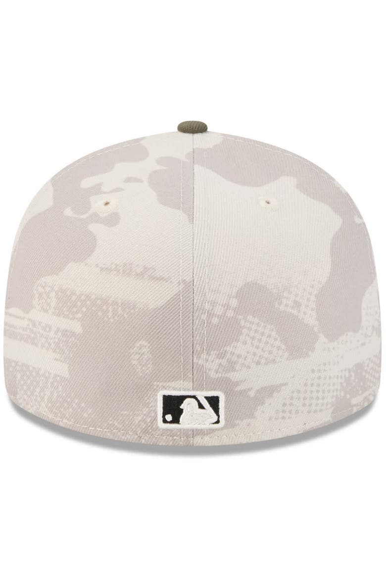 Men's New Era Light Beige/Olive Pittsburgh Pirates 2025 Armed Forces Day 59FIFTY Fitted Hat, Alternate, color, Light Beige