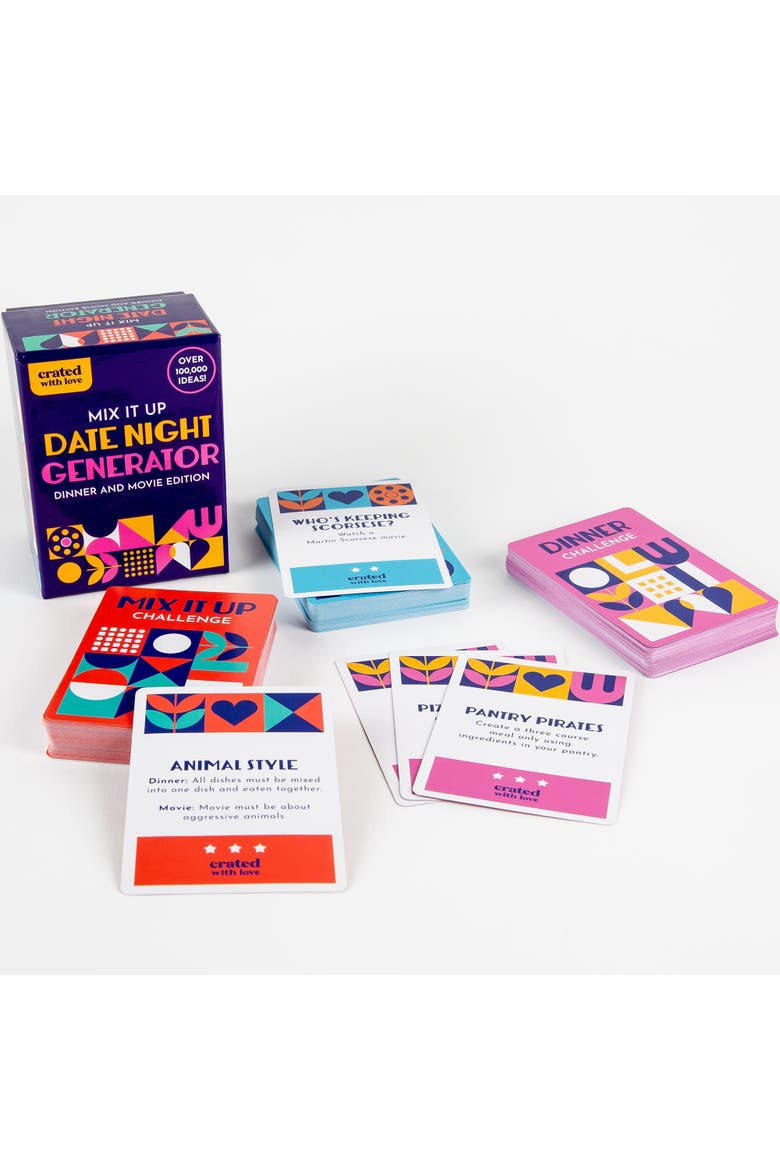 Mix It Up Date Night Generator, Date Night Cards, Alternate, color, Multicolored