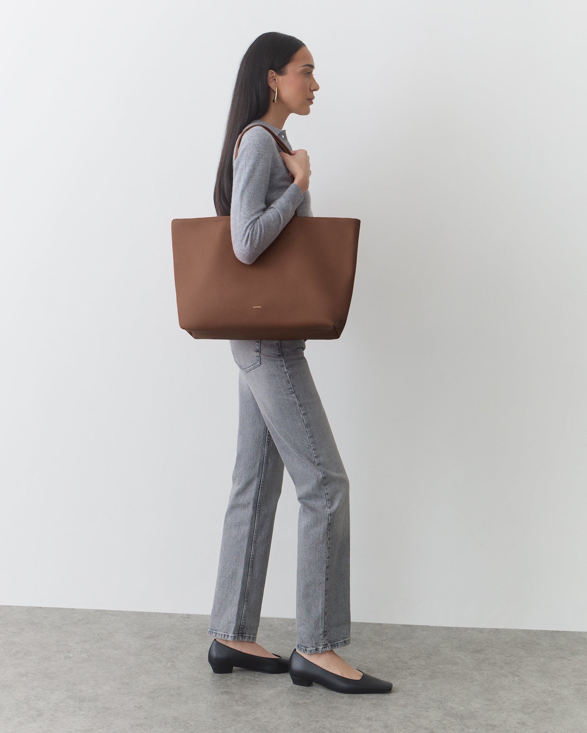 Classic Easy Tote, Alternate, color, Dark Chestnut