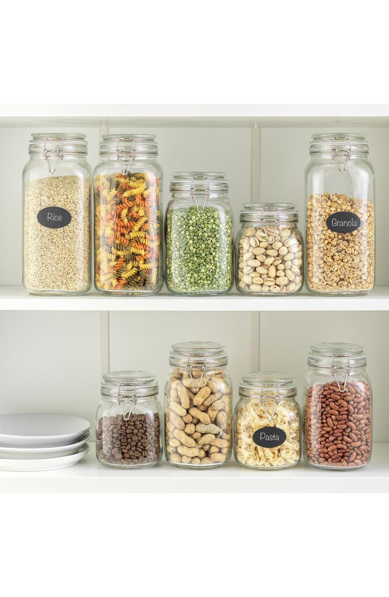 JoyJolt Airtight Glass Storage Container, Alternate, color, Clear
