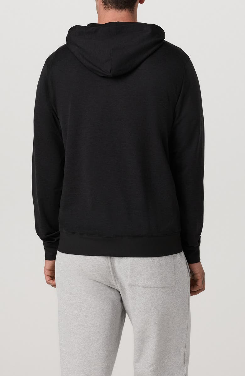 Vuori Ponto Performance Zip Hoodie, Alternate, color, Black Heather