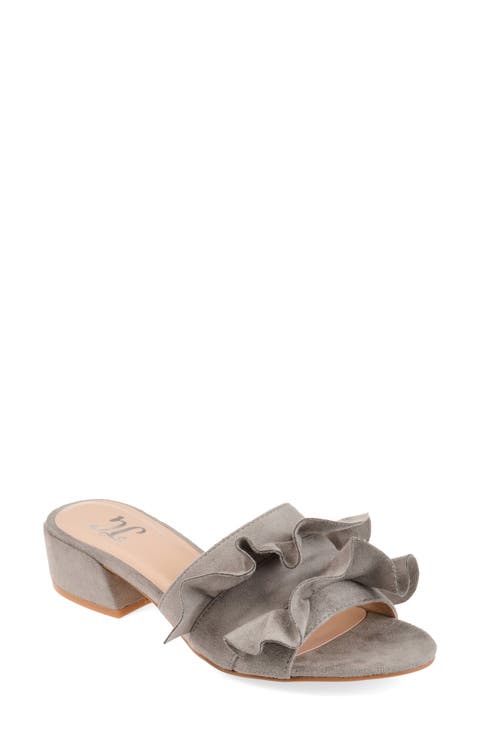 Sabica Ruffle Slide Sandal