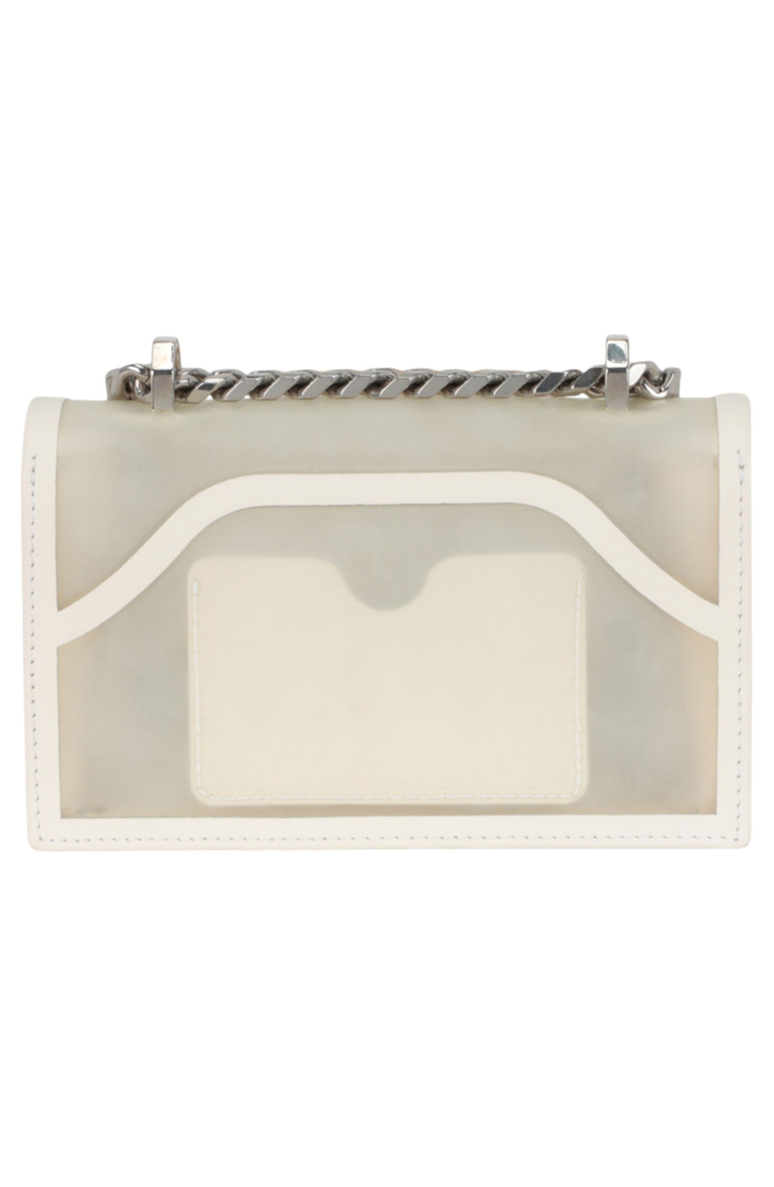 Alexander McQueen Puma Mini Jeweled Shoulder Bag, Alternate, color, White