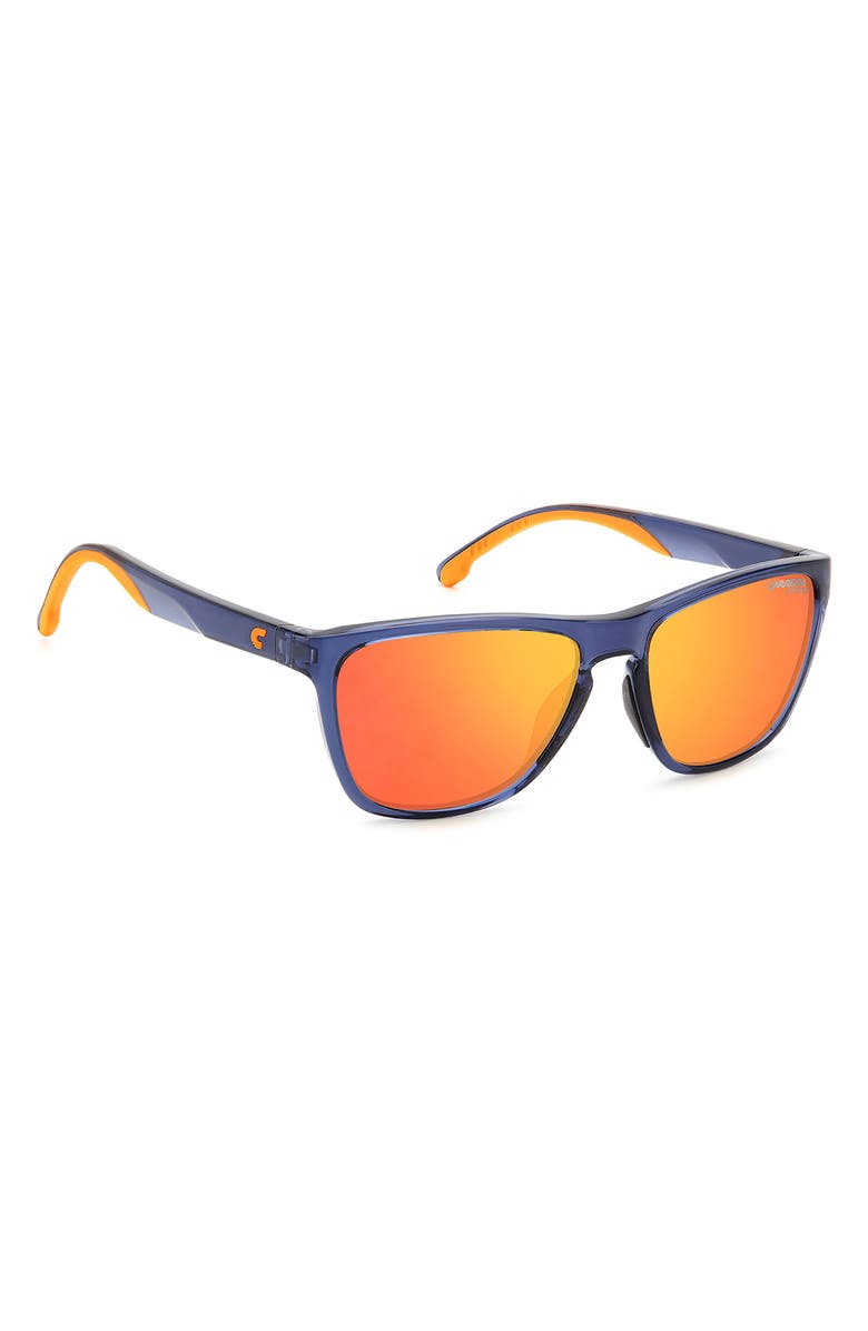 Carrera Eyewear Carrera 56mm Square Sunglasses, Alternate, color, Blue