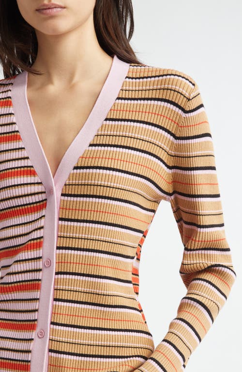 Stine Goya Soft Rib Cardigan In Multi