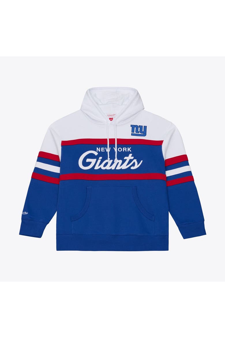Men's Mitchell & Ness  Royal New York Giants Head Coach Hoodie, Main, color, Royal