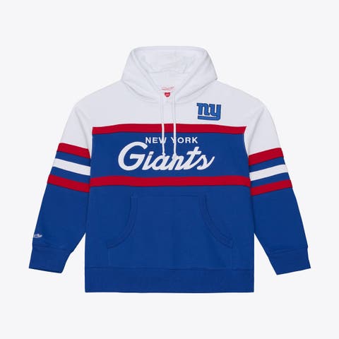 Men's Mitchell & Ness  Royal New York Giants Head Coach Hoodie