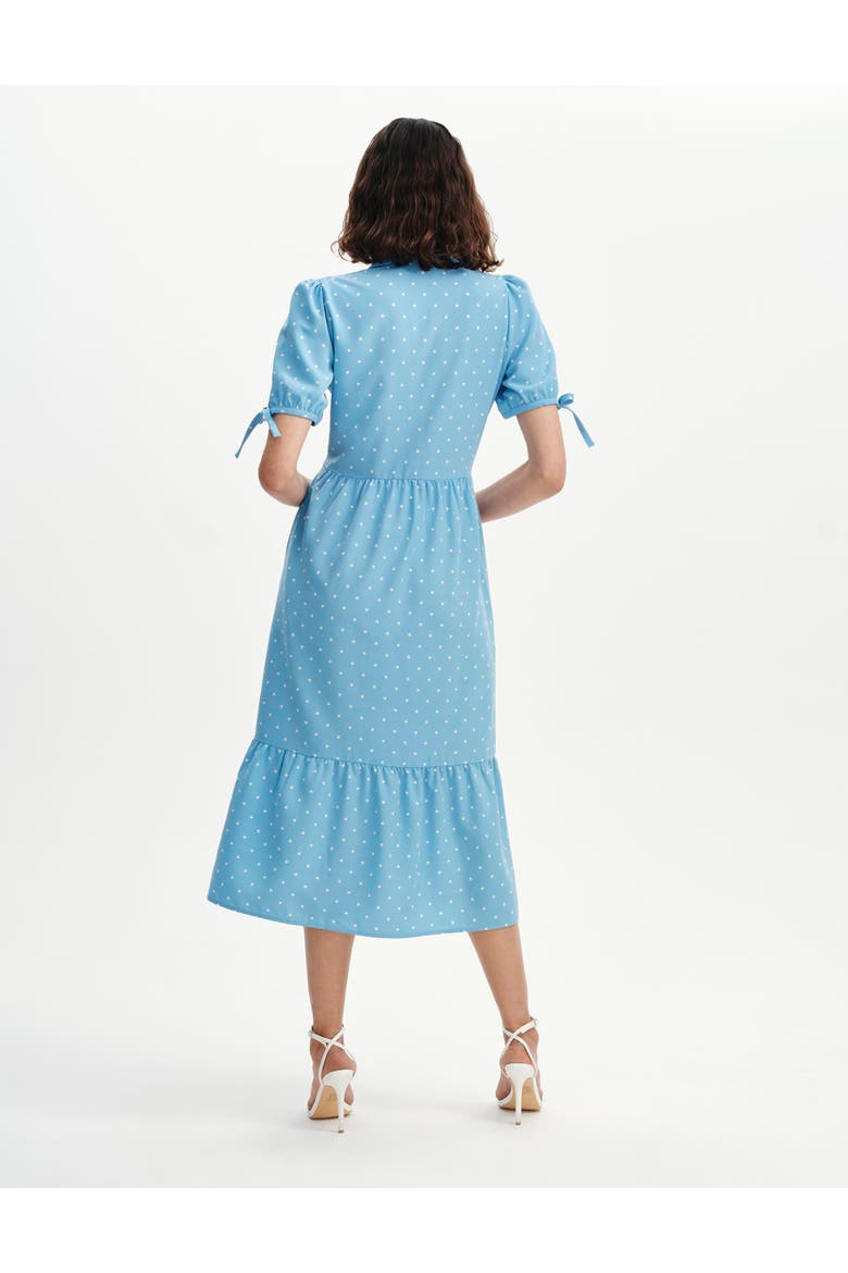 Estee Midi Shirt Dress, Alternate, color, Blue Spot